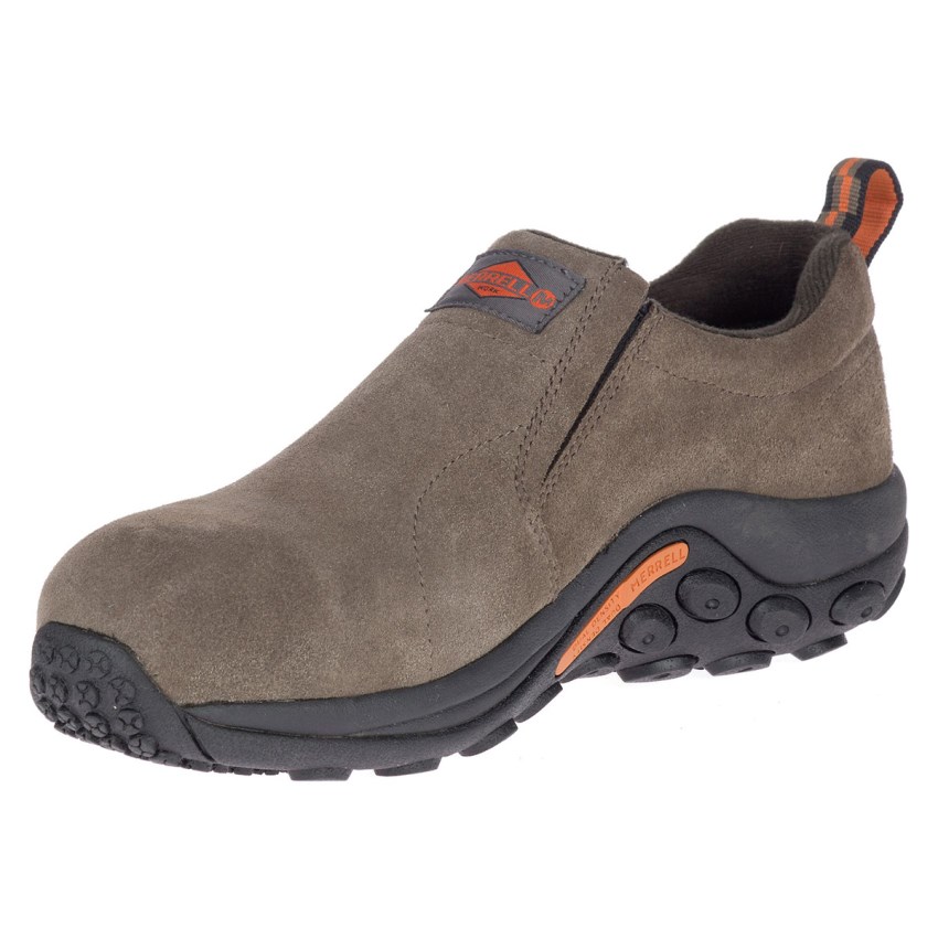 Chaussure de Securite Merrell Jungle Moc Alloy Toe Marron Homme | W.F.YBST